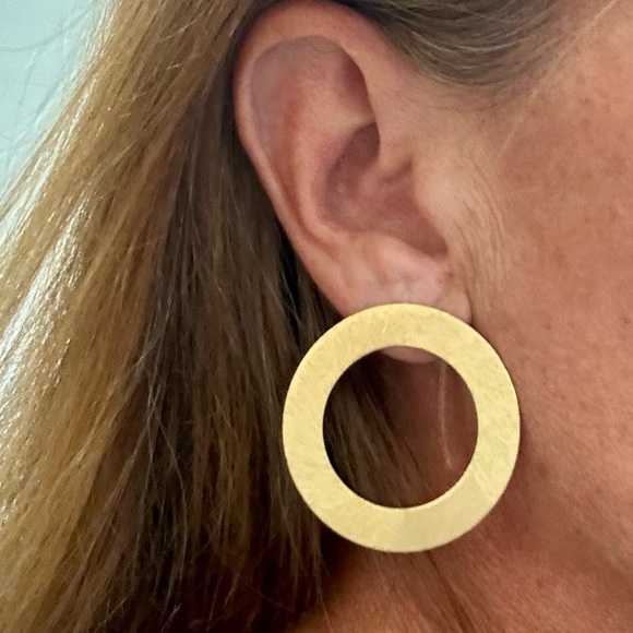 Sheila Fajl gold brushed earrings - Picture 5 of 5